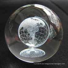 Home Deceration Nuevo Diseño 3D Laser Engrave Crystal Ball